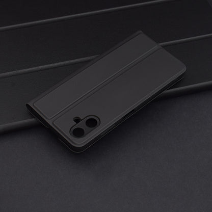 Hoes voor Samsung Galaxy A06 A065, Techsuit, Magskin Book, Zwart