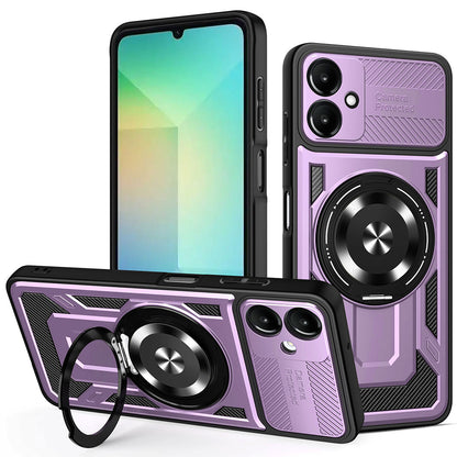 Hoes voor Samsung Galaxy A06 A065, Techsuit, RuggedCam, Paars
