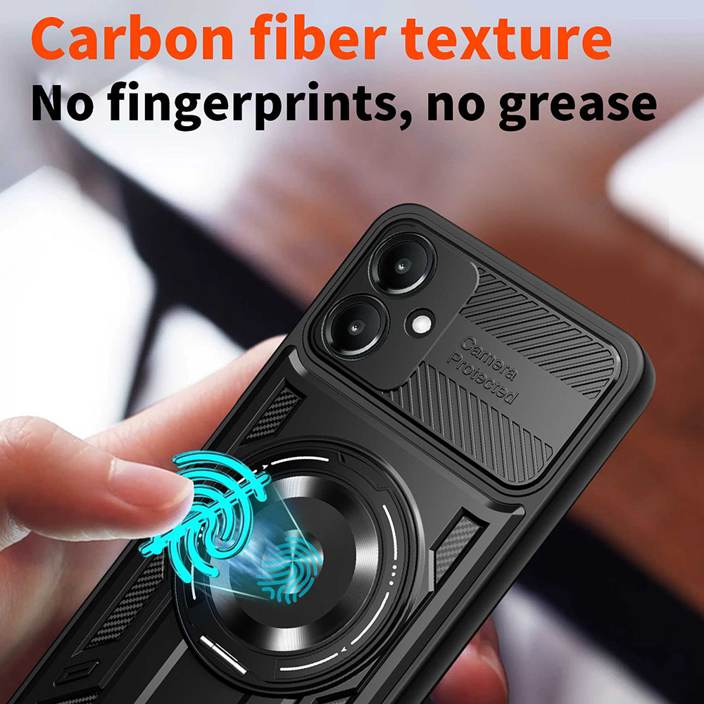 Hoes voor Samsung Galaxy A06 A065, Techsuit, RuggedCam, Paars