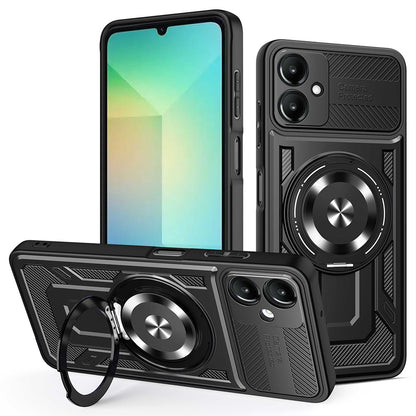 Hoes voor Samsung Galaxy A06 A065, Techsuit, RuggedCam, Zwart