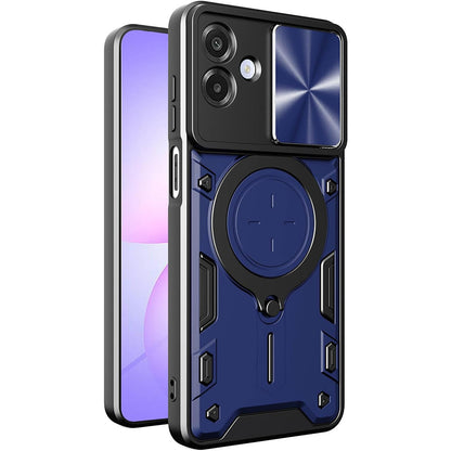 Hoes voor Samsung Galaxy A07 4G A075, Techsuit, CamGuard Pro, Blauw