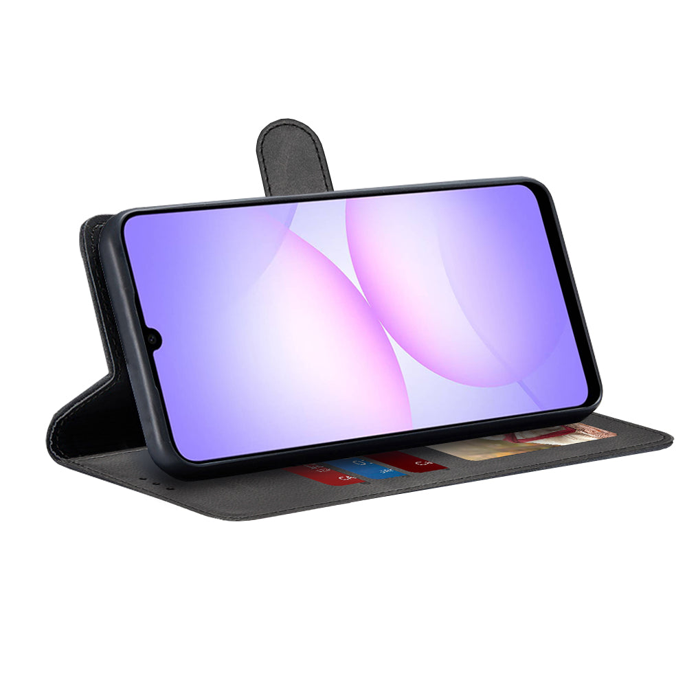 Hoes voor Samsung Galaxy A07 4G A075, Techsuit, Diary Book, Zwart
