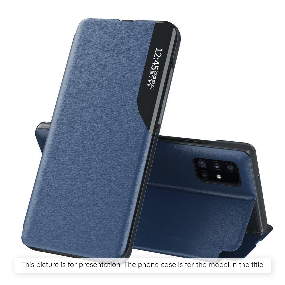 Hoes voor Samsung Galaxy A07 4G A075, Techsuit, eFold, Donkerblauw