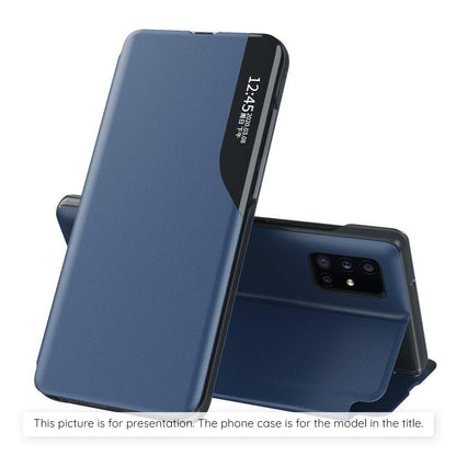 Hoes voor Samsung Galaxy A07 4G A075, Techsuit, eFold, Donkerblauw
