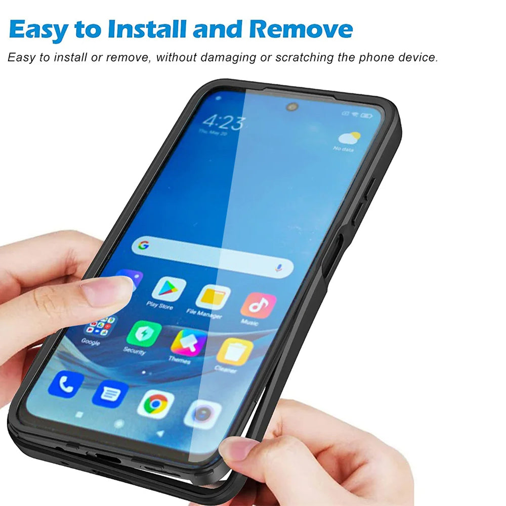 Hoes voor Samsung Galaxy A12 A125, Techsuit, ColorVerse 360, Zwart