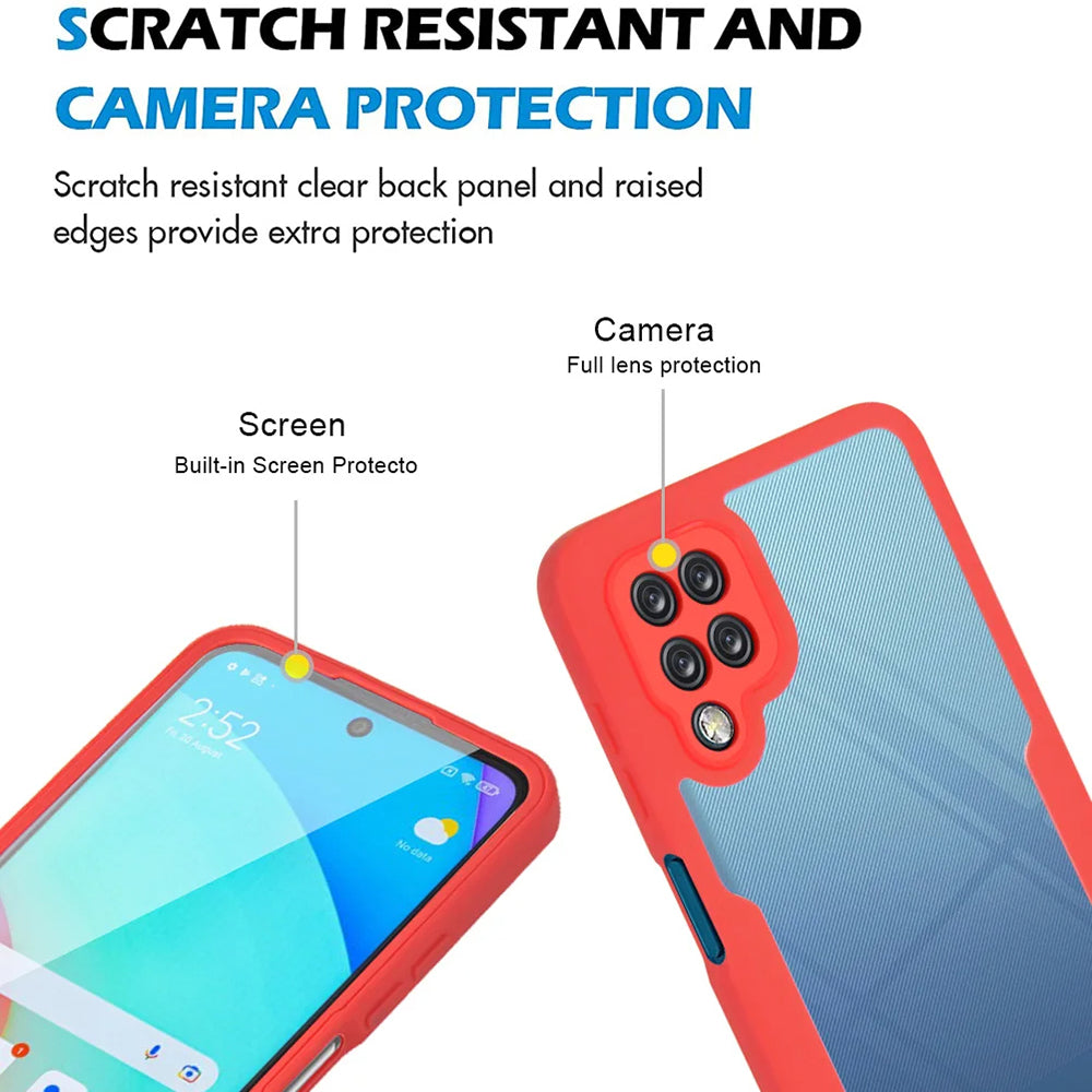 Hoes voor Samsung Galaxy A12 A125, Techsuit, ColorVerse 360, Zwart