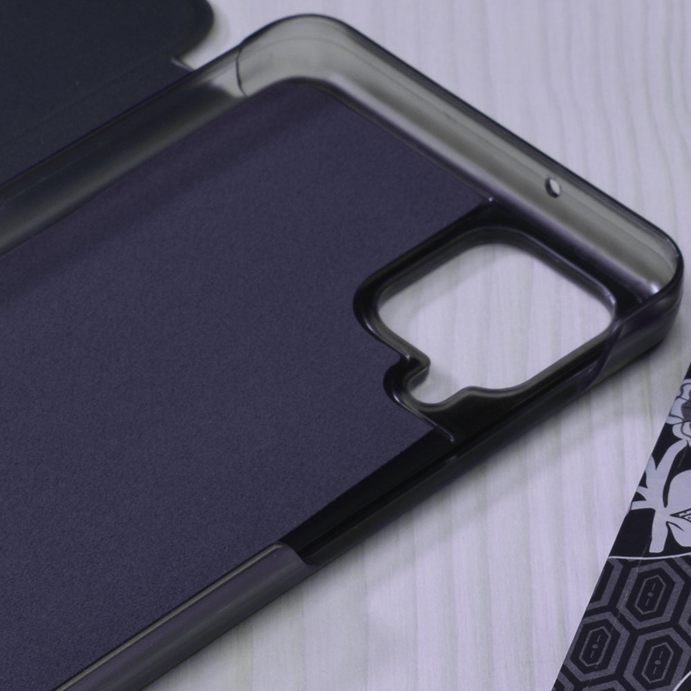 Hoes voor Samsung Galaxy A12 Nacho A127 / A12 A125, Techsuit, eFold, Donkerblauw