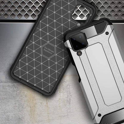 Hoes voor Samsung Galaxy A12 Nacho A127 / A12 A125, Techsuit, Hybrid Armor, Zwart