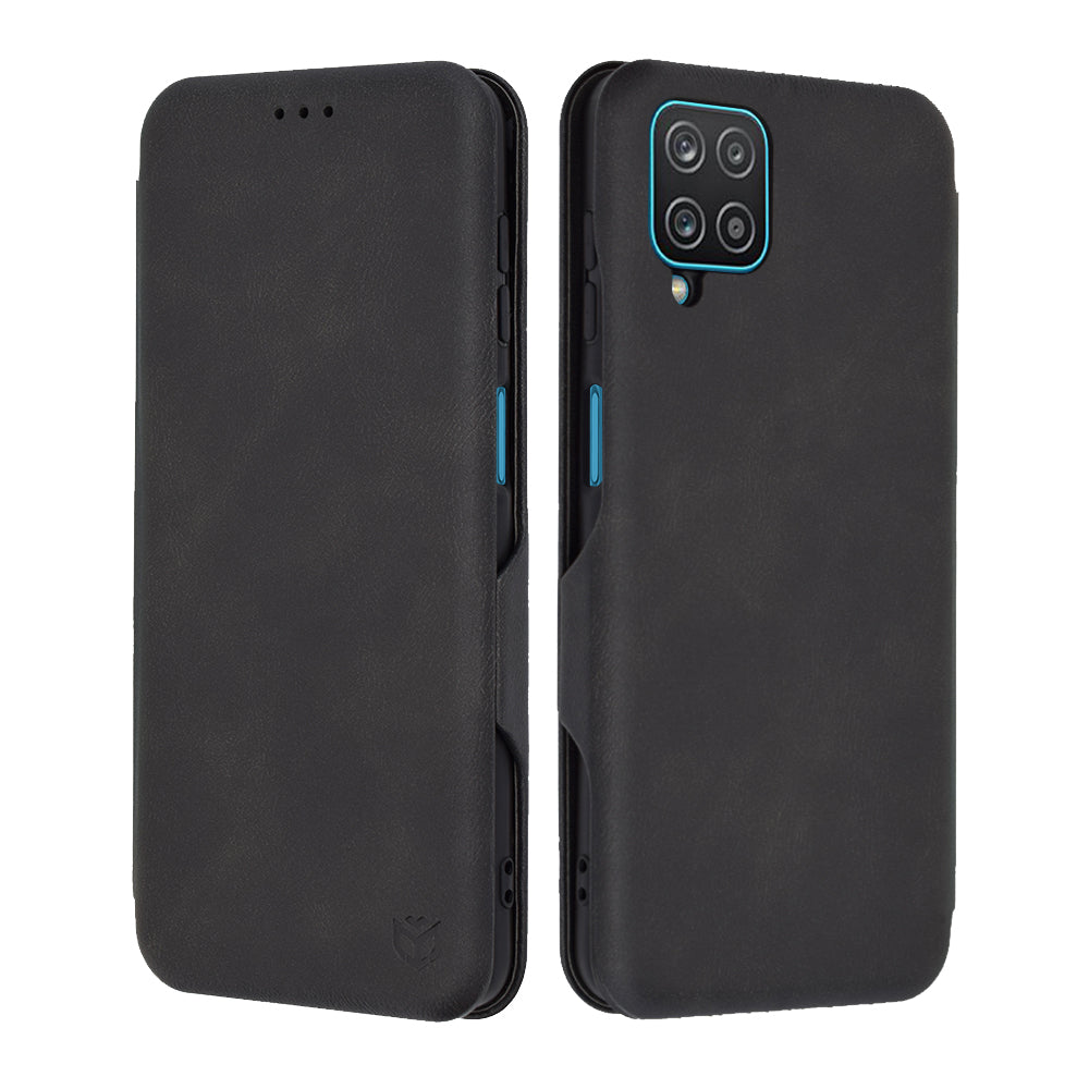 Hoes voor Samsung Galaxy A12 Nacho A127 / A12 A125, Techsuit, Safe Wallet Plus, Zwart