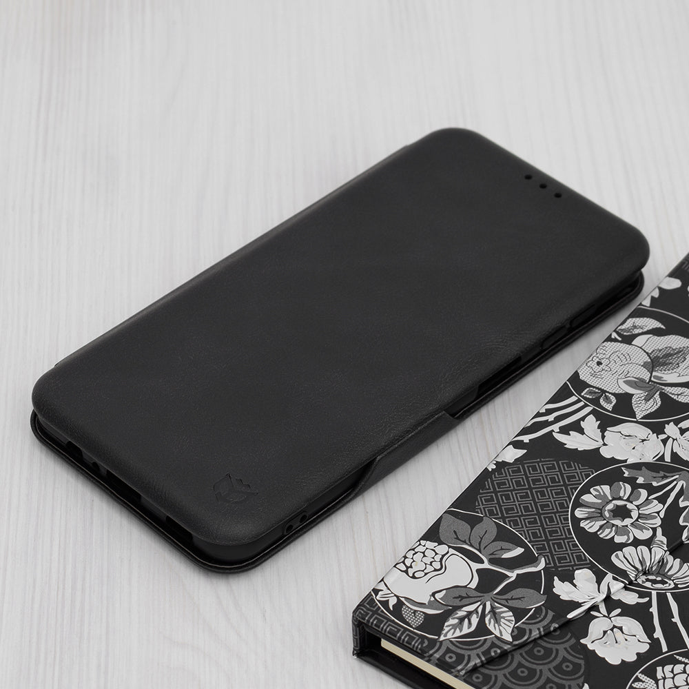Hoes voor Samsung Galaxy A12 Nacho A127 / A12 A125, Techsuit, Safe Wallet Plus, Zwart
