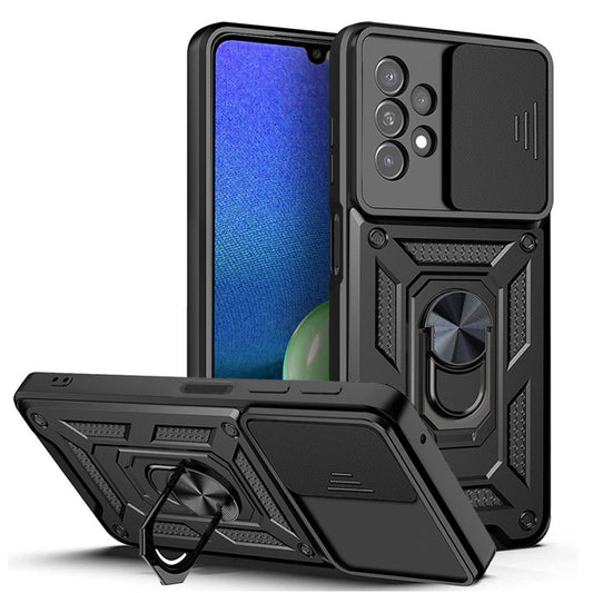Hoes voor Samsung Galaxy A13 A135, Techsuit, CamShield, Zwart