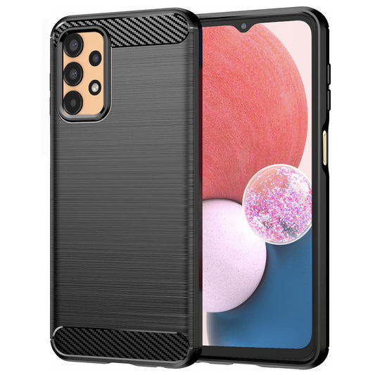Hoes voor Samsung Galaxy A13 A135, Techsuit, Carbon, Zwart