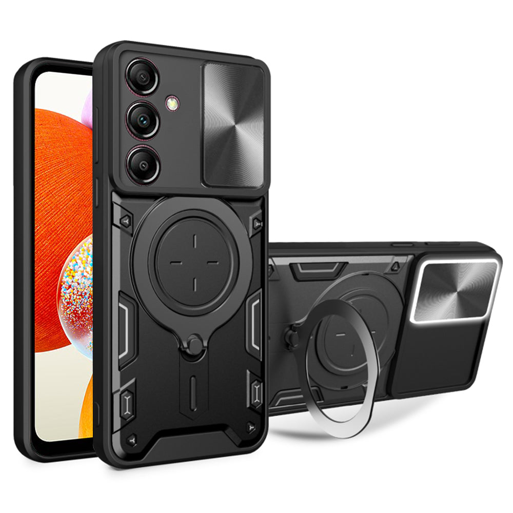 Hoes voor Samsung Galaxy A14 A145 / A14 5G A146, Techsuit, CamGuard Pro, Zwart