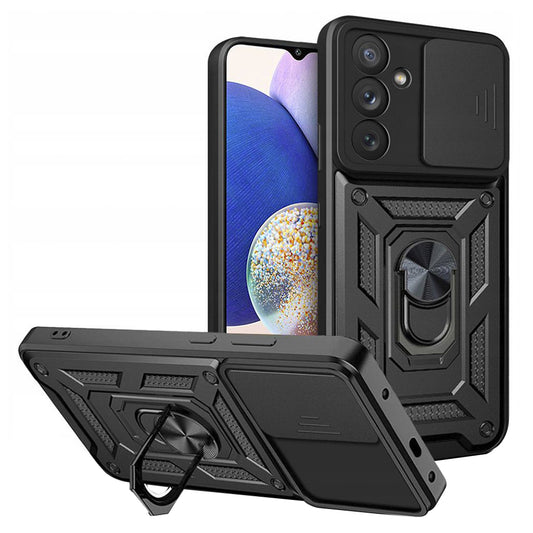 Hoes voor Samsung Galaxy A14 A145 / A14 5G A146, Techsuit, CamShield, Zwart