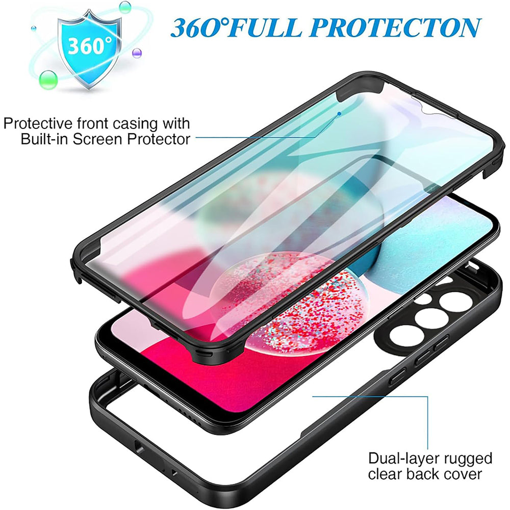 Hoes voor Samsung Galaxy A14 A145 / A14 5G A146, Techsuit, ColorVerse 360, Blauw