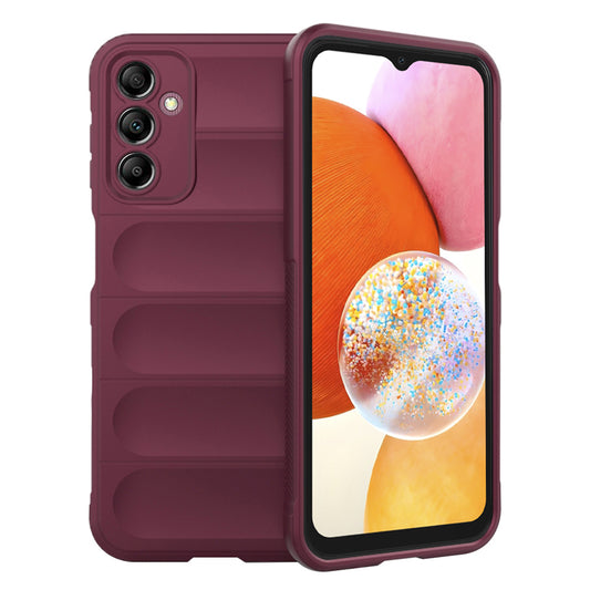 Hoes voor Samsung Galaxy A14 A145 / A14 5G A146, Techsuit, Magic Shield, Wijnrood