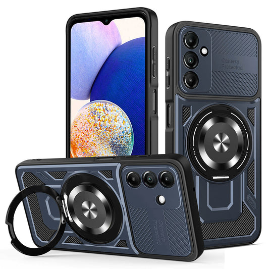 Hoes voor Samsung Galaxy A14 A145 / A14 5G A146, Techsuit, RuggedCam, Blauw
