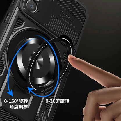 Hoes voor Samsung Galaxy A14 A145 / A14 5G A146, Techsuit, RuggedCam, Zwart