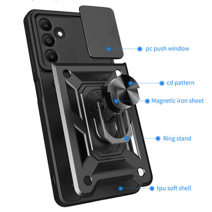 Hoes voor Samsung Galaxy A15 5G A156 / A15 A155, Techsuit, CamShield, Blauw