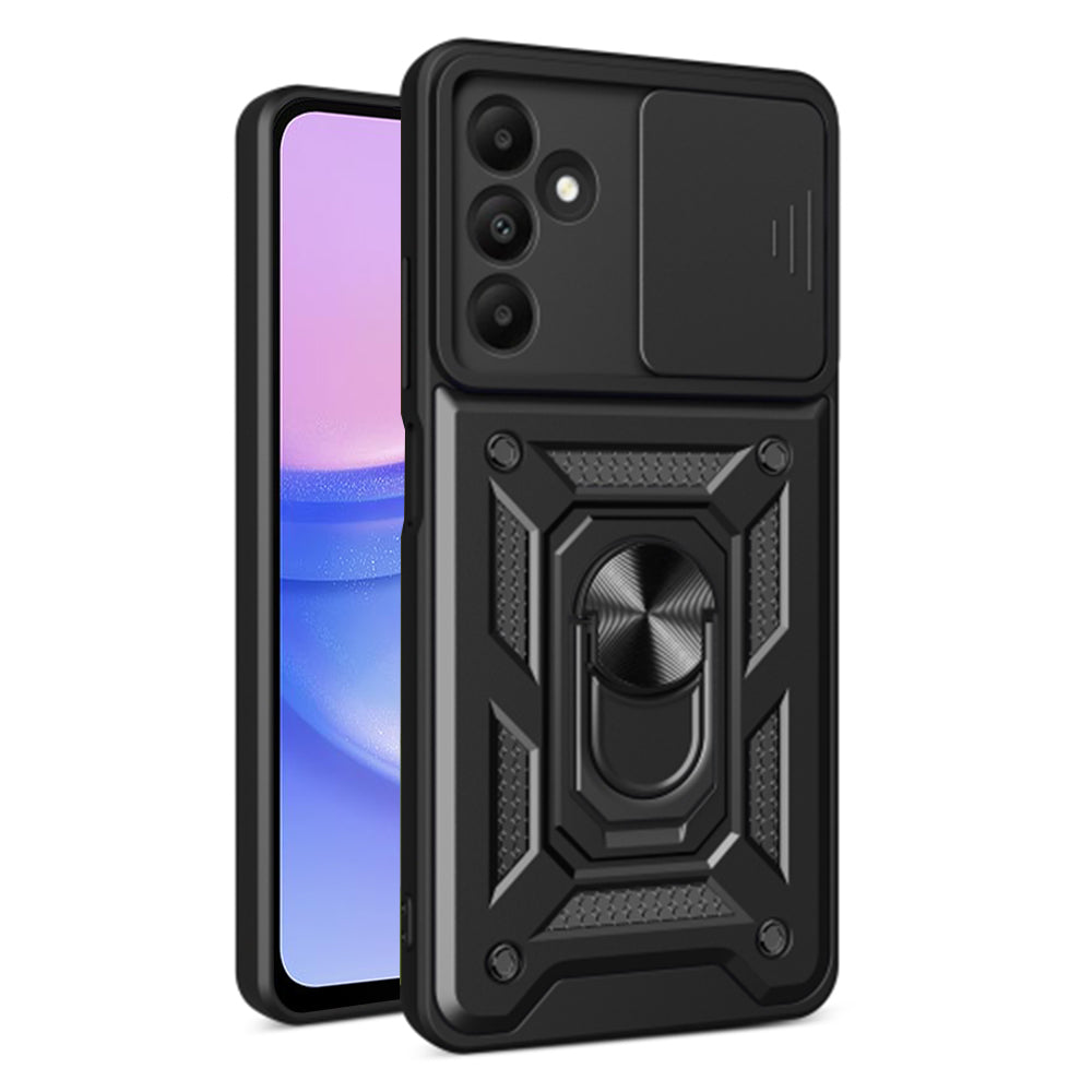 Hoes voor Samsung Galaxy A15 5G A156 / A15 A155, Techsuit, CamShield, Zwart