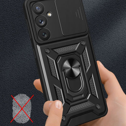 Hoes voor Samsung Galaxy A15 5G A156 / A15 A155, Techsuit, CamShield, Zwart