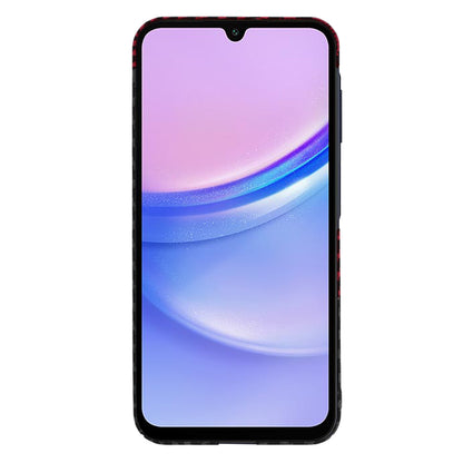 Hoes voor Samsung Galaxy A15 5G A156 / A15 A155, Techsuit, Carbonite FiberShell, Zwart Rood