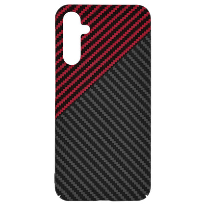 Hoes voor Samsung Galaxy A15 5G A156 / A15 A155, Techsuit, Carbonite FiberShell, Zwart Rood