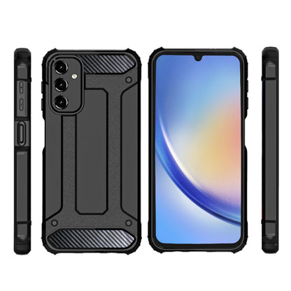 Hoes voor Samsung Galaxy A15 5G A156 / A15 A155, Techsuit, Hybrid Armor, Zwart