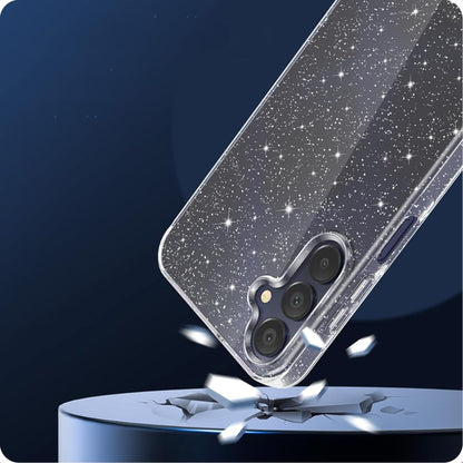 Hoesje voor Samsung Galaxy A15 5G A156 / A15 A155, Techsuit, SparkleSkin, Transparant