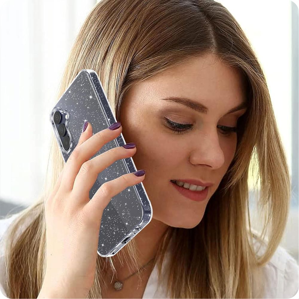 Hoesje voor Samsung Galaxy A15 5G A156 / A15 A155, Techsuit, SparkleSkin, Transparant