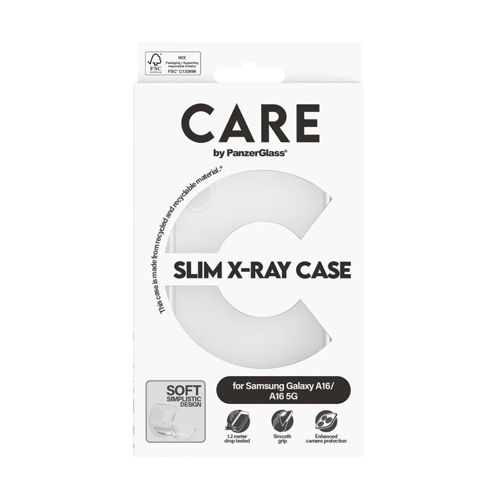 Hoes voor Samsung Galaxy A16 4G A165, PanzerGlass, Modieus, Transparant