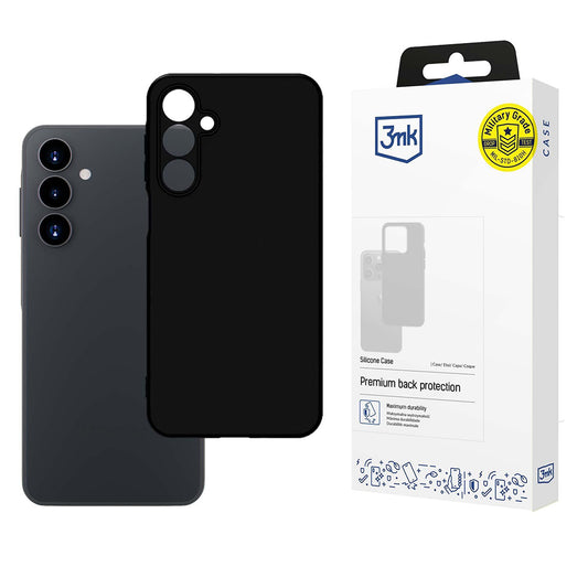 Hoesje voor Samsung Galaxy A16 5G A166 / A16 4G A165, 3MK, Siliconen, Zwart