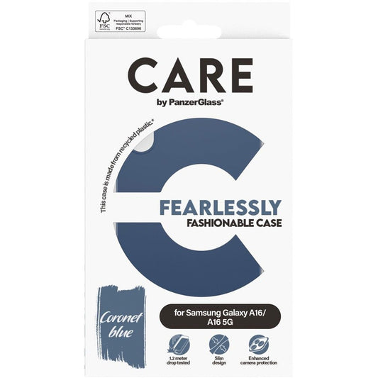 Hoes voor Samsung Galaxy A16 5G A166 / A16 4G A165, PanzerGlass, Care Fashionable, Blauw