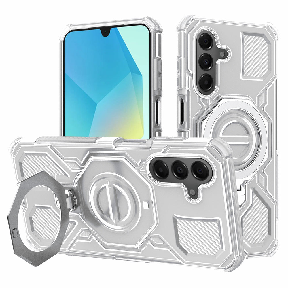 Hoes voor Samsung Galaxy A16 5G A166 / A16 4G A165, Techsuit, Carbon Shield Pro, Wit