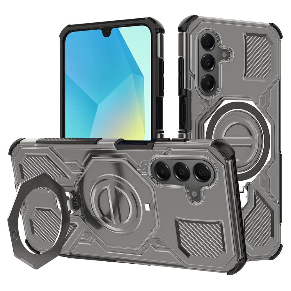 Hoes voor Samsung Galaxy A16 5G A166 / A16 4G A165, Techsuit, Carbon Shield Pro, Lichtzwart