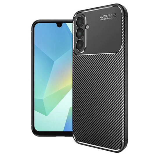 Hoes voor Samsung Galaxy A16 5G A166 / A16 4G A165, Techsuit, CarbonFiber, Zwart