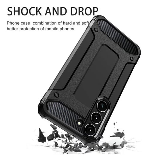 Hoes voor Samsung Galaxy A16 5G A166 / A16 4G A165, Techsuit, Hybrid Armor, Zwart