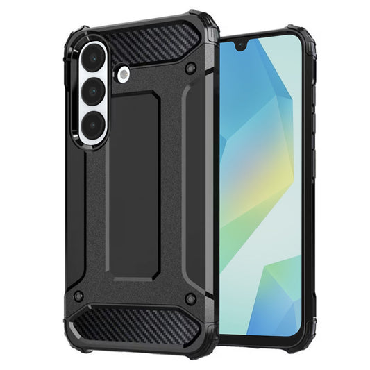 Hoes voor Samsung Galaxy A16 5G A166 / A16 4G A165, Techsuit, Hybrid Armor, Zwart