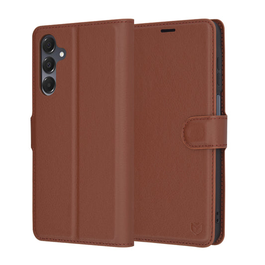 Hoes voor Samsung Galaxy A16 5G A166 / A16 4G A165, Techsuit, Leather Folio, Bruin