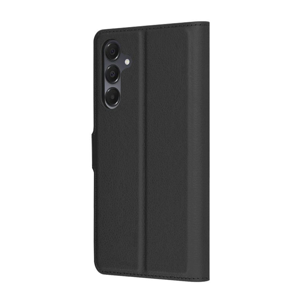 Hoes voor Samsung Galaxy A16 5G A166 / A16 4G A165, Techsuit, Leather Folio, Zwart