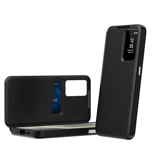 Hoes voor Samsung Galaxy A17 4G / A17 5G / A26 A266, Techsuit, SmartView, Zwart