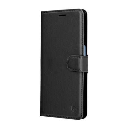 Hoes voor Samsung Galaxy A17 4G / A17 5G, Techsuit, Leather Folio, Zwart