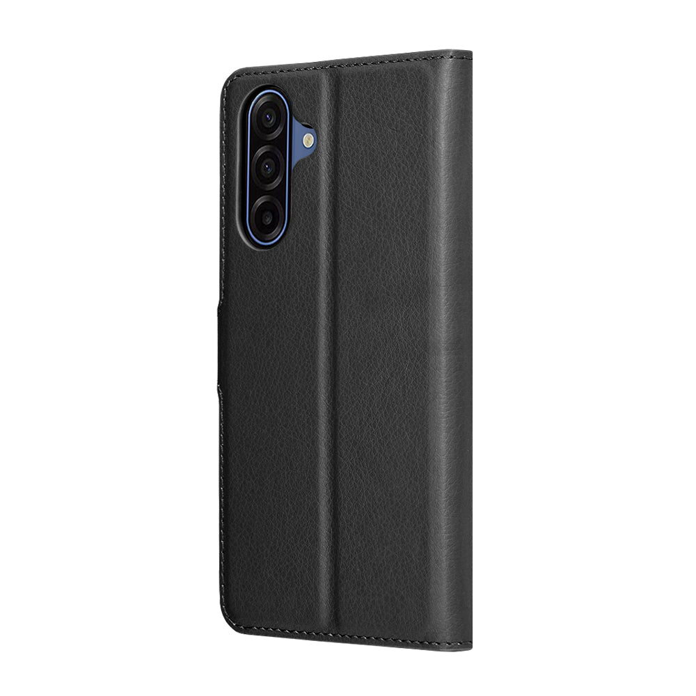 Hoes voor Samsung Galaxy A17 4G / A17 5G, Techsuit, Leather Folio, Zwart