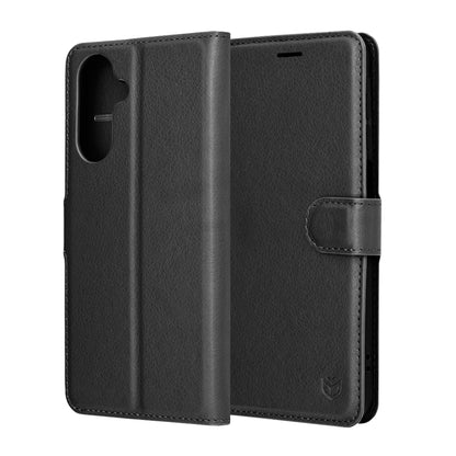Hoes voor Samsung Galaxy A17 4G / A17 5G, Techsuit, Leather Folio, Zwart