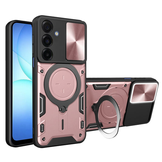 Hoes voor Samsung Galaxy A17 5G, Techsuit, CamGuard Pro, Roze Goudkleurig