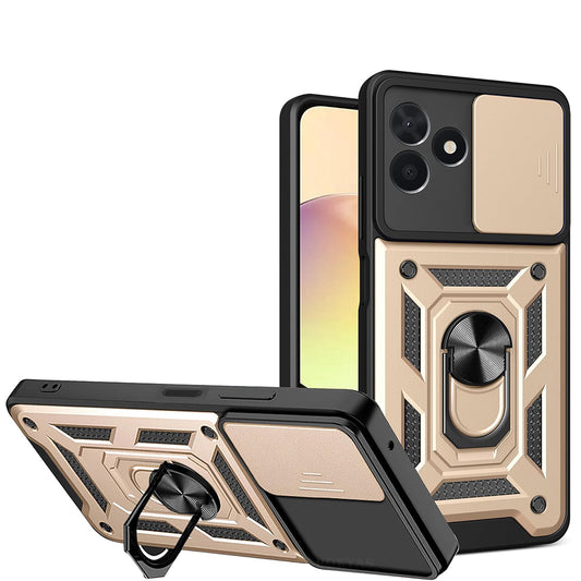 Hoes voor Samsung Galaxy A17 5G, Techsuit, CamShield, Goudkleurig