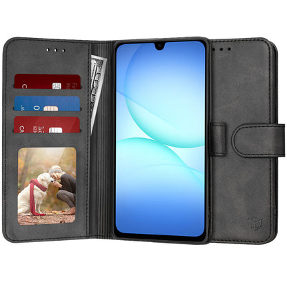 Hoes voor Samsung Galaxy A17 5G, Techsuit, Diary Book, Zwart