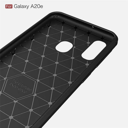 Hoes voor Samsung Galaxy A20e A202, Techsuit, Carbon, Zwart