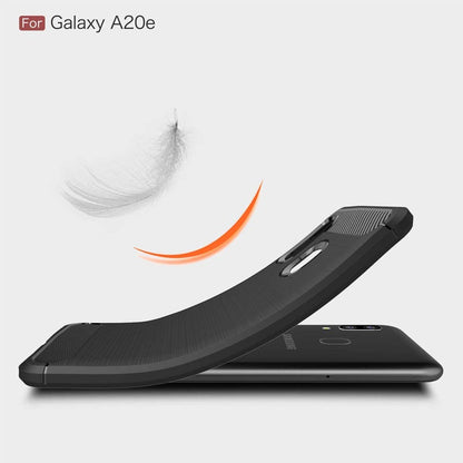 Hoes voor Samsung Galaxy A20e A202, Techsuit, Carbon, Zwart