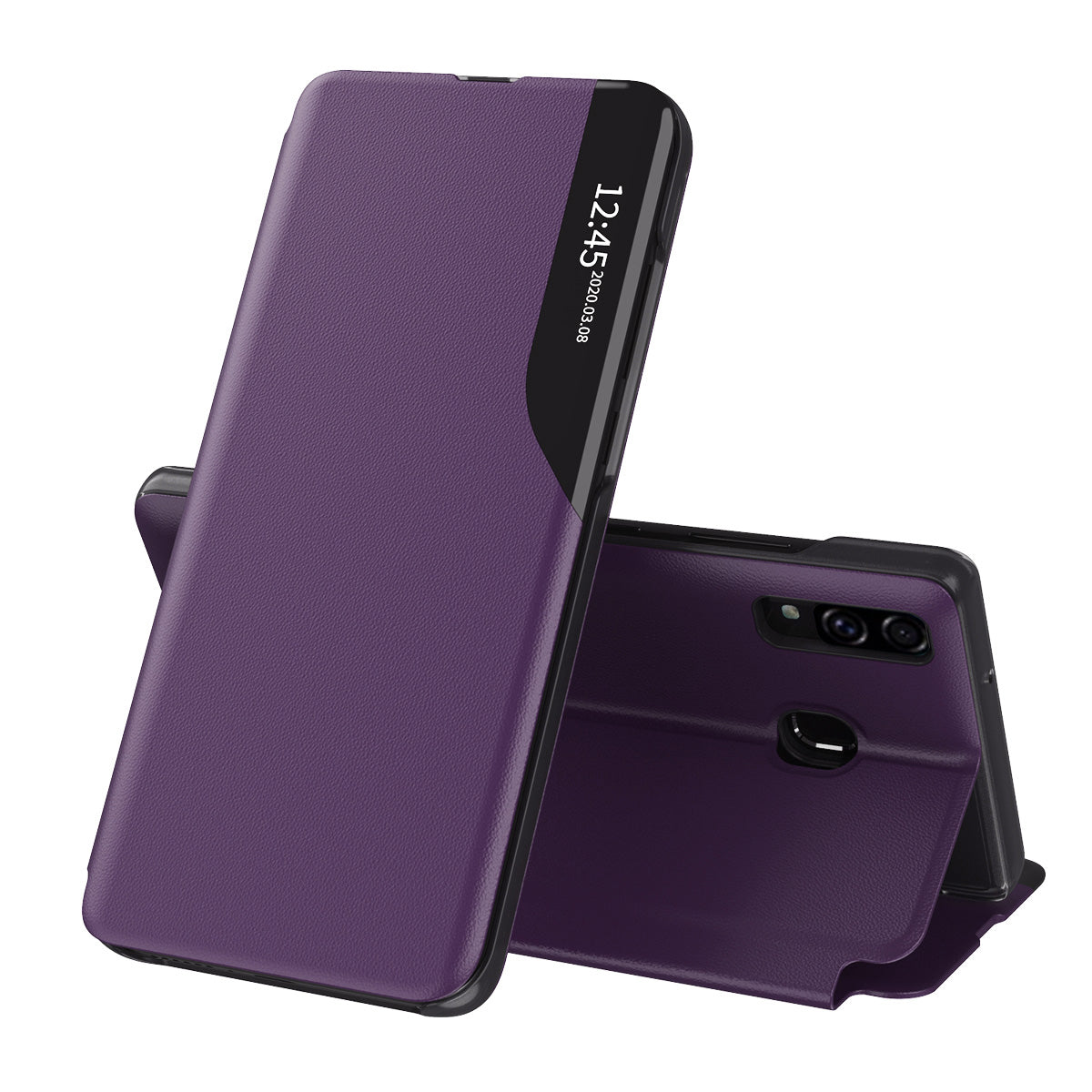Hoes voor Samsung Galaxy A20e A202, Techsuit, eFold, Paars